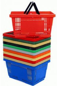 Пластмасова кошница с две дръжки